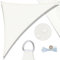 UMI Vela Ombreggiante Impermeabile 3x3x4,25m Triangolare Tenda a Vela Protezione Raggi UV 95% Tenda Parasole per Esterno Giardino Terrazzo - Crema