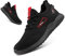 Hitmars Zapatos de Seguridad Hombre Zapatillas de Seguridad Mujer Zapatos de Trabajo Safety Shoes Zapatillas de Trabajo Cocina Comodos Negro EU43