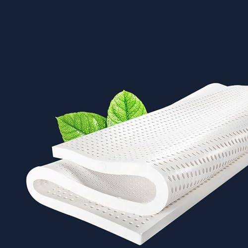 NaKeah Natürliche Latexmatratze, atmungsaktiv, weiche und bequem,2.5cm,100x190cm