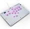 Semaiki Arcade Stick, T16 Arcade Controller mit Turbo und benutzerdefiniertem RGB, Arcade Fight Stick für Switch/PC/PS4/PS3, unterstützt Hot-Swap und SOCD (weiß)