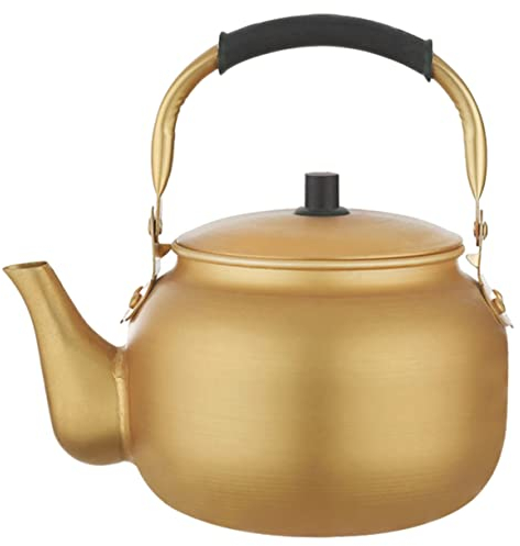 LeGDOr Bottiglia per diffusore di Latte Bollitore in Alluminio Vintage Fornello Portatile con fischio Vecchio Stile