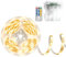 DBFAIRY Bande LED 5 m, 150 LED 2835 SMD, 8 modes, autocollante, avec télécommande, pour décoration de la chambre à coucher, de la maison (blanc chaud)
