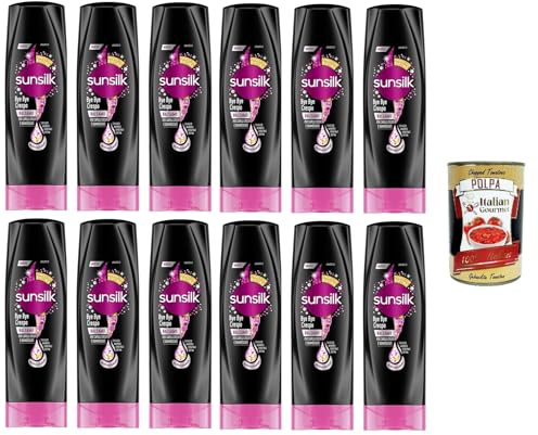 Sunsilk Balsamo bye bye crespo Bye bye Frizz Conditioner 12x200 ml+ Italian Gourmet polpa 400g