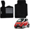 W-Parts Serie 2 Fußmatten - Schwarze, maßgeschneiderte Teppichmatten mit rutschfestem Kunststoff für Smart Fortwo 450 (2004-2007)
