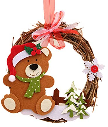 Sunfashion Halloween Türrahmen Ornament,Großer Weihnachtskranz Blumenring Blumenkranz Deko Door Wreath Türkranz Trockenblumen Blumenkranz Deko