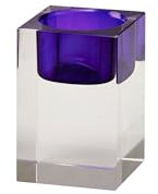 Giftcompany Sari, Kristallglas, Teelichthalter S(H7,7cm), lila/transparent, gs, 5x7,7x5cm