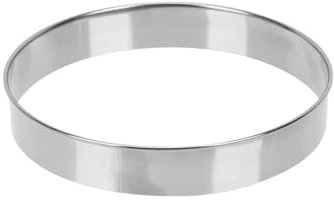 Stainless Steel Pizza Saucing and Stuffing Ring - Muffin Mousse Tart Pastry Mold Round Cutter for Biscuit Pancake Kitchen Baking Tools (8 for 9 Pizza)
