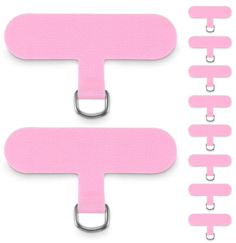 10 Stück Handykette Halterung Universal Handy Lanyard Patch Pad Ultradünn Handyband Meisten Smartphones (Rosa)