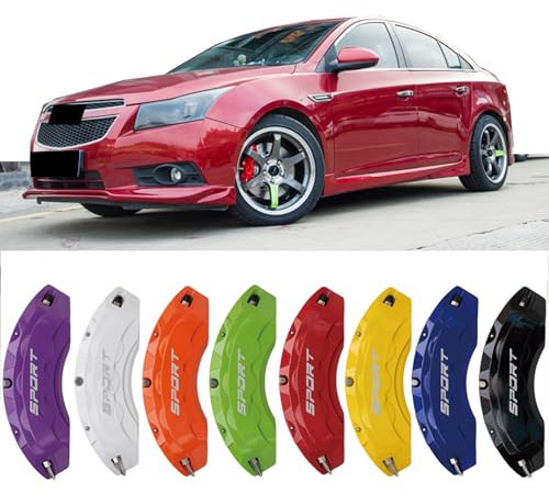 4pc Brake Caliper Covers Compatible Front Rear for HYUNDAI IX35 Accessories (Black)