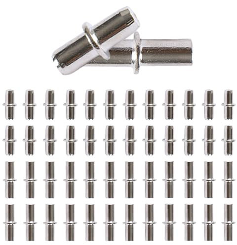 TRKETK 50 Pièces Taquet Etagere, Support Etagere Armoire Taquets à Enfoncer pour Étagère Tablette Métal Support Etagere Armoire Supports d'Étagères à Brancher pour Meubles de Bureau Cuisine