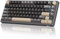 RK ROYAL KLUDGE M75 Teclado Mecánico Inalámbrico con Pantalla OLED, 75% Gasket Bluetooth/2.4G/USB-C, Layout US Teclado con 81 Teclas, Retroiluminación RGB, Hot-Swap (Interruptor Rojo, Gris)