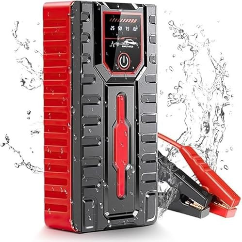 Boost Plus 2000 A 12 V Booster Autobatterie, Lithium, UltraSafe, tragbares Akku-Ladegerät und Starthilfekabel für Benzinmotoren bis 6,0 l und Dieselmotoren bis 4,0 l