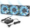 PC Lüfter 120mm 12V PC Ventilator mit Einstellbare Geschwindigkeiten, ZAKVOP Computer Lüfter AC 220V-240V, 3000RPM, Computer Ventilator für Computer Laptop Router(3)