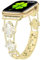 Sixmoat Cinturini Compatibile con Apple Watch Cinturino Donna 38mm 40mm 41mm 42mm 44mm 45mm 46mm 49mm, Bracciale Design con Trifoglio per iWatch Serie 10/9/8/7/6/5/4/3/SE/Ultra (Oro)