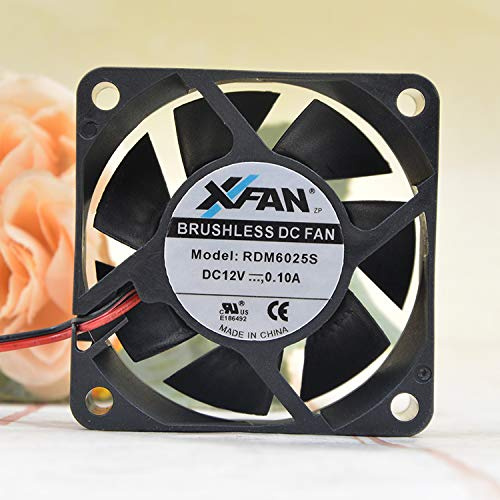 RDM6025S 12V 0.10A 6CM 6025 2-wire ultra-quiet case fan