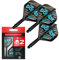 Target Darts Phil Taylor K-Flex-Flight- und -Schaft-System, No. 2 | Packung mit 3 K-Flex-All-in-one-Flights, Player-Edition-Dartzubehör | K-Flex-Dartschaft – Short (19 mm)