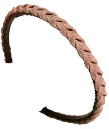 Rutschfestes, geflochtenes Haarband mit Griff für Hautpflege, Gesichtswäsche, starker Halt am Seitenpony, Haarstyling-Zubehör, rutschfeste Zähne