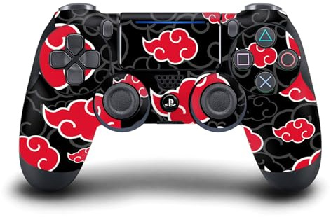 Head Case Designs Offizielle Naruto Shippuden Akatsuki Ikonisch Vinyl Haut Gaming Aufkleber kompatibel mit Sony PlayStation 4 PS4 DualShock 4 Controller