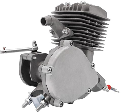 2 Takt Fahrradmotor 80cc, 1,85 kW Benzin Motor, Einzylinder Motor Pocket Bike Motor, 2 Takt Motor für 26-28 Zoll Mountainbike, Cruiser, Rennräder