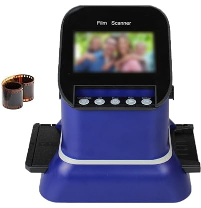 Digital Film and Slide Scanner - 22MP Converter for 135, 126, 120, 127 Films and Slides to Digital JPG Photos, 4.3in LCD Screen