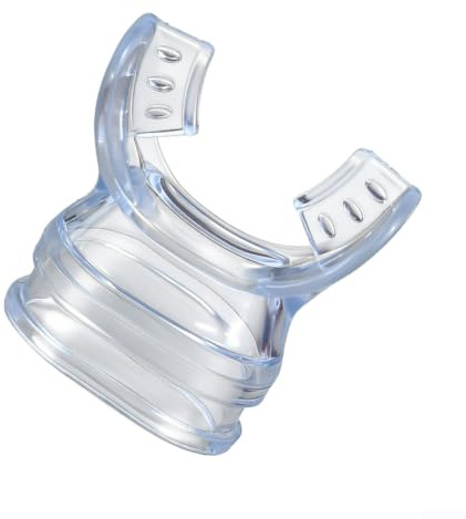 Schnorchel-Mundstück für Erwachsene und Kinder, Silikon-Biss-Mundstück, transparentes PVC-Silikon-Bissventil mit rutschfesten Heringen, für Tauch- und Schwimmsets (für Kinder)