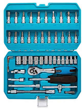 BlueSpot 01530 46 PCE 1/4 Drive Socket Set