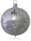 Lauschaer Glas Christbaumkugeln Eislack weiß mit Kerze 5 Stück d 6cm Christbaumschmuck Weihnachtsbaumschmuck mundgeblasen, handdekoriert