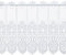 Plauener Spitze by Modespitze, Store Bistro Gardine Scheibengardine mit Stangendurchzug, hochwertige Stickerei, Höhe 41 cm, Breite 112 cm, Weiß