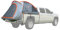 Rightline Gear Unisex-Erwachsene 110765 LKW-Zelt, grau, 5 Foot Bed