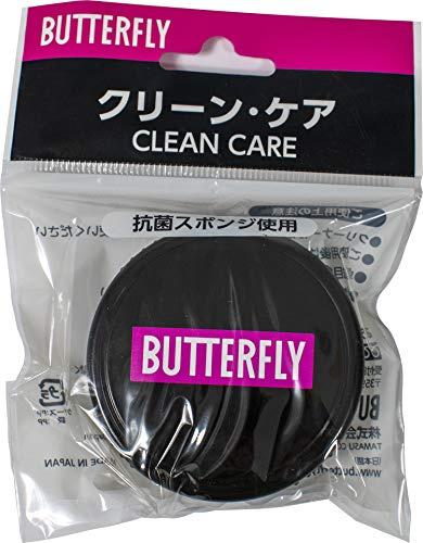 Butterfly Clean Care Sponge - Table Tennis Rubber Cleaning Sponge with Sealable Cup - Keeps Rubber in Optimal Condition - Sealable Cup Keeps Sponge Clean in Between Uses