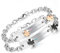 Aroncent Herren Damen Armband Freundschaftsarmband - 2PCS Lieben Partnerarmband Armreif Only Love & Puzzle Design Strass Edelstahl Gold Schwarz Silber