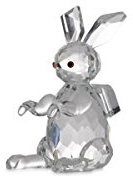 Deko-Ostern Glasfigur in Geschenkverpackung Hase Glas 5,0 x 4,3 x 7,3cm
