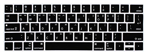 WYGCH Tastaturabdeckung für MacBook Pro 13 15 Zoll 2019 2018 2017 und 2016 mit Touch Bar und Touch ID Modell: A2159 A1989 A1706/A1990 A1707, USA und europäische Version
