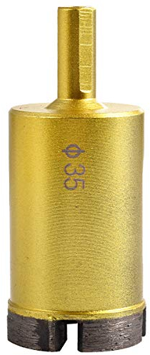 KATUR 35mm Dia Sega a tazza diamantata Punta per carotaggio diamantata, Sega a tazza per muratura Fresa a tazza per gres porcellanato per marmo, vetro, ardesia, ceramica, granito