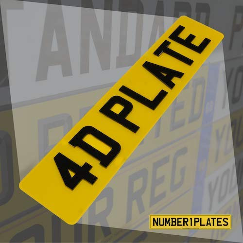 4D Acrylic Number Plate