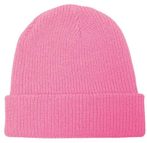 GO HEAVY Long Beanie Unisex Wintermütze Strickmütze Rosa