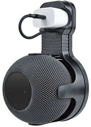 LUOGAO Wandhalterung für Homepod Mini, Kabelmanagement, platzsparend und ohne Signalreduzierung für Homepod Mini Voice Asistant mit Touchscreen-Schutz(Schwarz,1Pack)