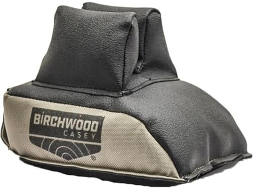 BIRCHWOOD CASEY Universal Shooting Rear Bag - Durable Portable Filled Rest Bag - Works with Most Front Rests