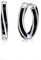 Immobird Ohrringe Creolen 925 Sterling Silber Ohrringe Herren Damen Creolen Durchmesser 11mm Klein Schlafen Kreolen Schwarz