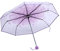 Taschenschirm, 1PC Handbetriebener Transparenter Leichter Regenschirm Modischer Prinzessin Regenschirm Kirschblüte Vier Farben(Helles Lila)