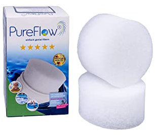 PureFlow Cartouche filtrante Ø 10 cm (2 filtres) Remplacement pour filtres à cartouche, Easy-Quickpools, Intex et Bestway® Taille I Type 58092, Balls filtrants UVM.