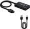 Mcbazel Convertidor HDMI N64/SNES para Consolas N64/SNES a HDTV, soporta 480p/720p/ Audio estéreo/relación de Aspecto 16:9/4:3.