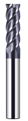 CREEYA 1 Piezas Fresa de metal duro 10mm, 4 dientes/4 Flautas CNC Fresas, HRC 55, Negro AlTiN revestimiento, Fresas Carburo de recta 10mm Para Acero Metal Madera Plásticos (10mm)