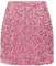 IDEALSANXUN Jupes à paillettes pour femmes tendance 2023 mini jupe scintillante, rose vif, XX-Large