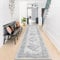 Enyhom Teppich Läufer, 60 x 240 cm Grau Extra Lange Läufer Teppiche für Flur rutschfest Waschküche Maschine Waschbar Küche Bodenmatte für Eingang Schlafzimmer Treppe Badezimmer