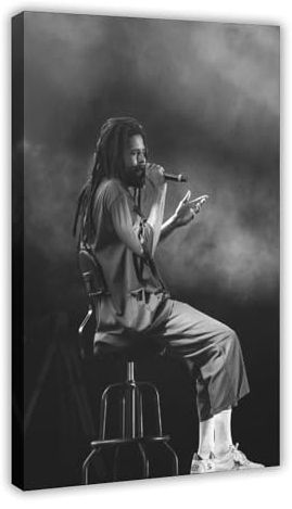 J. Cole Poster (22) Leinwand Poster Wandkunst Dekor Druck Bild Gemälde für Wohnzimmer Schlafzimmer Dekoration Rahmenstil 60 x 90 cm