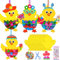 SUPJADE Ostern Basteln Kinder Ostern Deko - 12 Stück Osterküken Deko Frühling Deko Anhänger Bastelset für Kinder Osteranhänger Osterdeko Osterbasteln Ostern Geschenk für Kinder