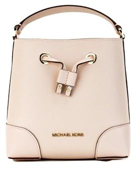 Michael Kors XS Suri Mini Bucket Crossbody Drawstring Shoulder Bag 35F2GM9M1B PVC, Powder Blush, Einheitsgröße