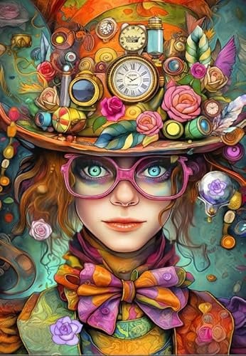 Bluebird Puzzle - Mad Props, 1000 Teile - Junge Frau, Retro-Fantasie - Puzzle für Erwachsene