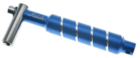 Dopro Standard-Trommel-Stimmschlüssel mit Stahlstab-Tuner-Schlüssel für akustische und elektronische Trommeln, L-Form, Blau